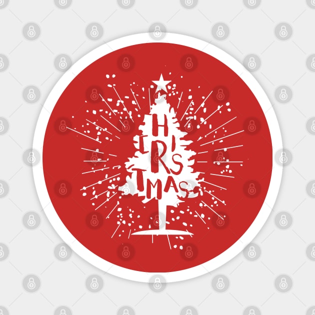 Christmas tree retro Magnet by osvaldoport76